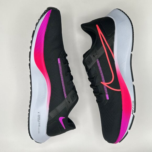 Men's Nike Air Zoom Pegasus 38  Black Hyper Violet CW7356-011 Size 12 - Picture 7 of 12